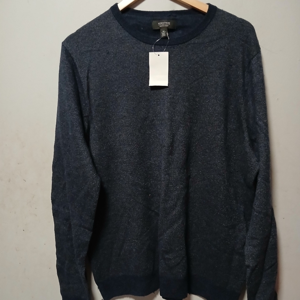 Nordstrom NWT men's black Pullover sweater.  Size XL